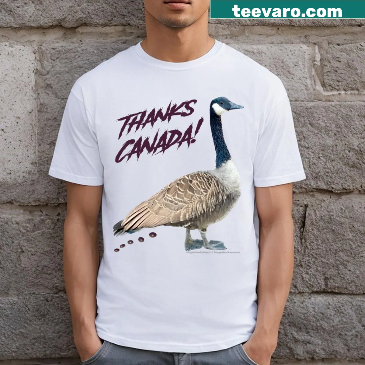 Illustrative t-shirt featuring a group of artistic elves for Christmas — on a men's t-shirt