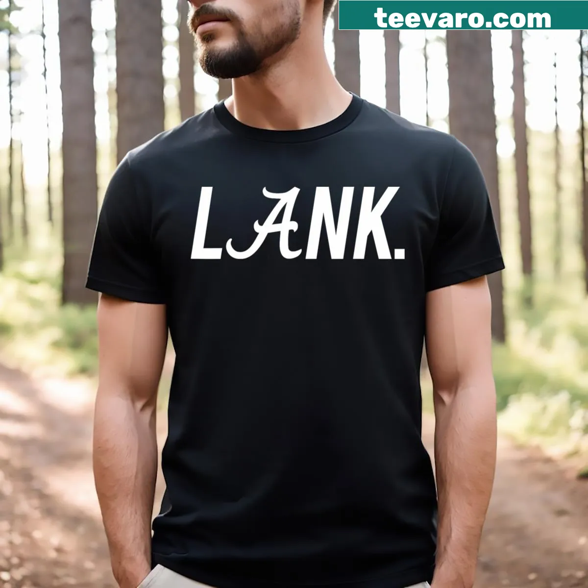Minimalist T-shirt celebrating Alabama — on a men's t-shirt