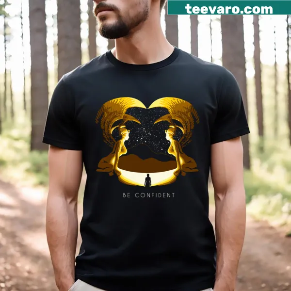 T-shirt with motivational 'Confidence Is Key' text