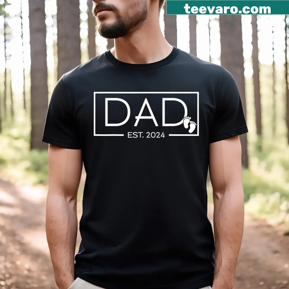 Sentimental dad t-shirt for 2024 with promotion message — on a men's t-shirt