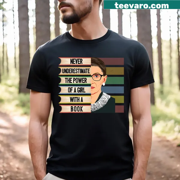 Ruth Bader Ginsburg graphic t-shirt with inspiring quote