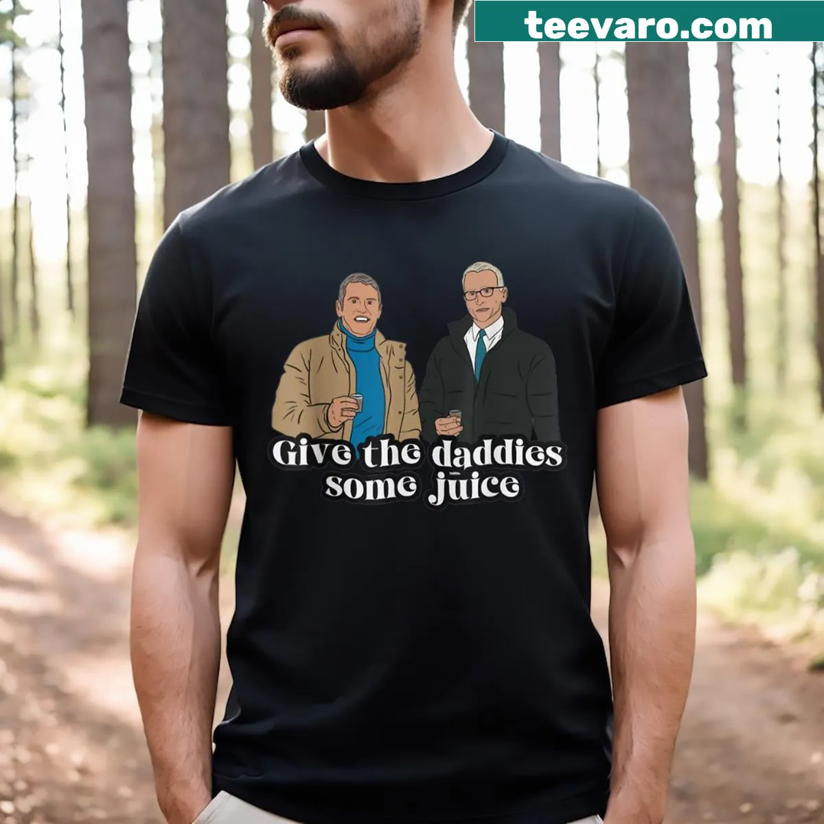 Funny T-shirt for dads featuring humorous parenting text — on a men's t-shirt