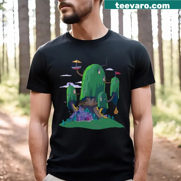 Typography T-shirt with the phrase 'Home Is Where The Adventure Is'