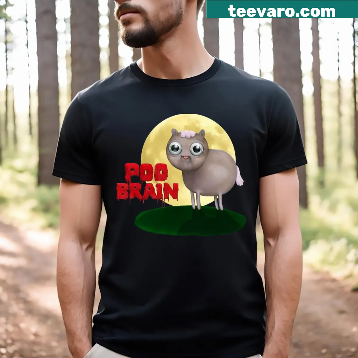 Adventure Time fan art T-shirt with quirky horse graphic — on a men's t-shirt