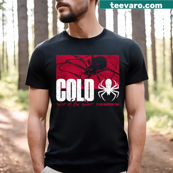 T-shirt featuring playful design related to the band Cold