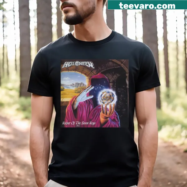 Helloween album cover t-shirt for 'Keeper Of The Seven Keys Part I'