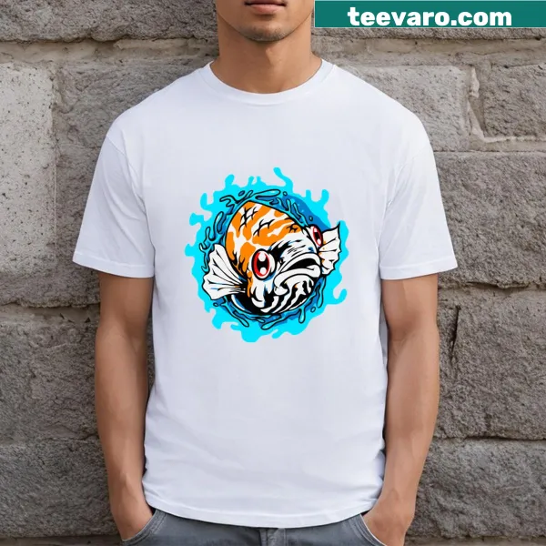 Bass fishing t-shirt featuring catchy emblem design