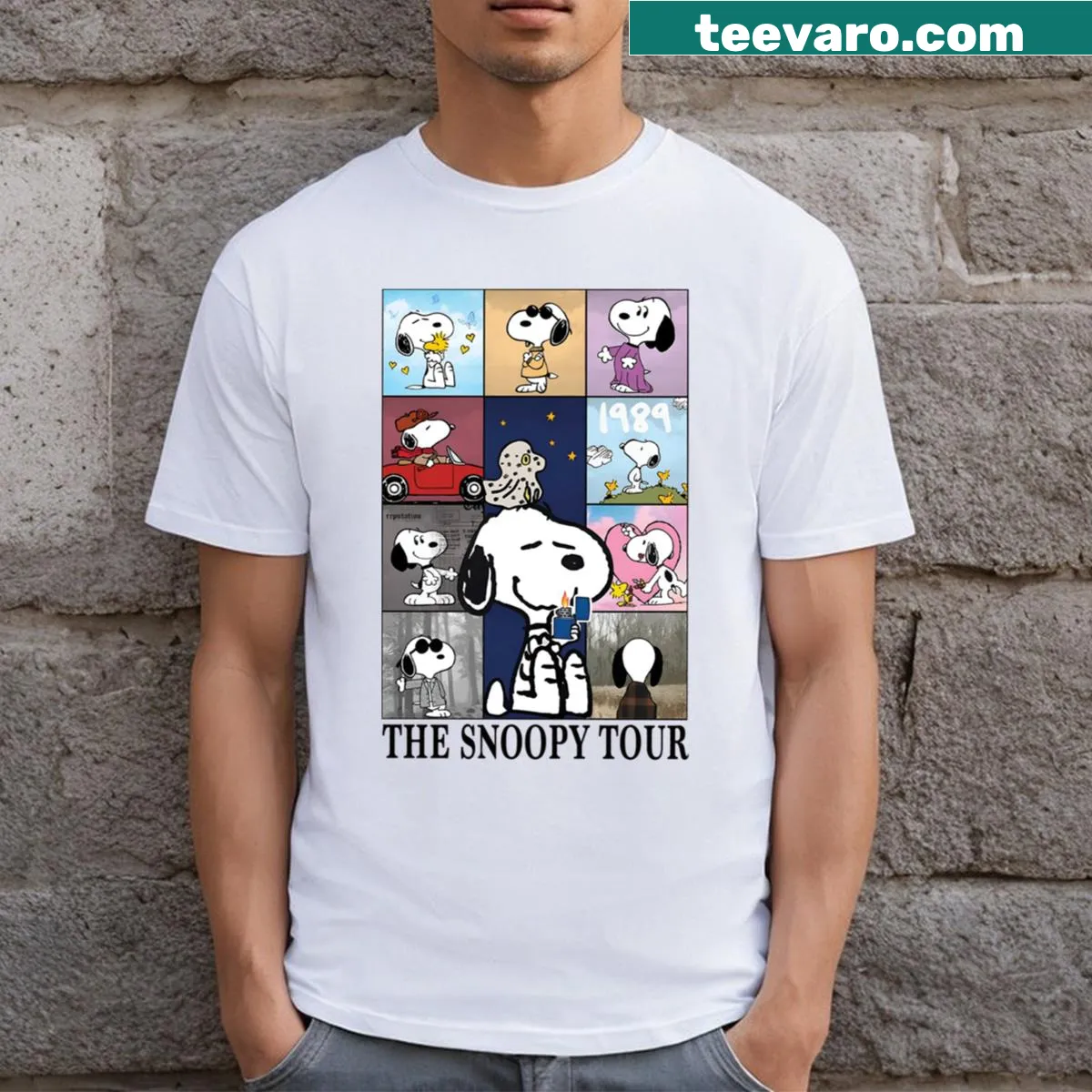 Funny dog-themed t-shirt with humorous text — on a men's t-shirt