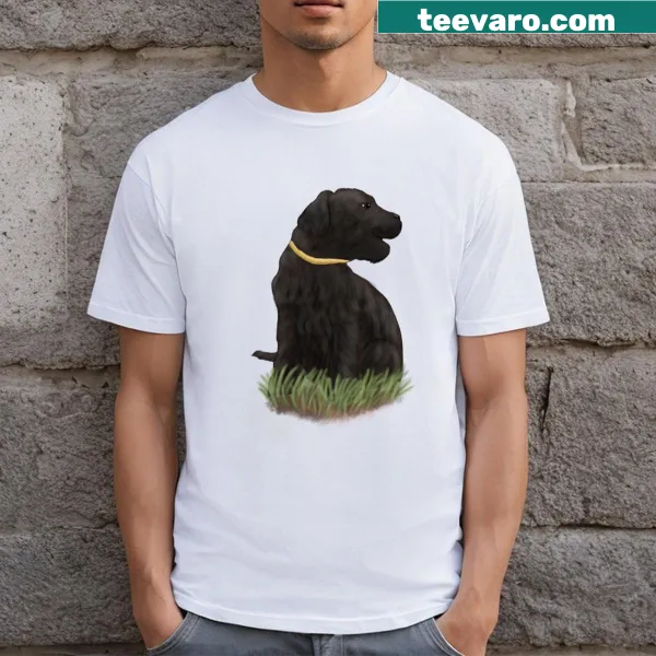 Cute cartoon dog design on a casual T-shirt