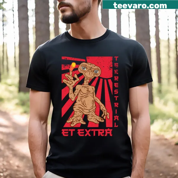 Et Extra Terrestrial Retro Japanese T-shirt with iconic film graphic