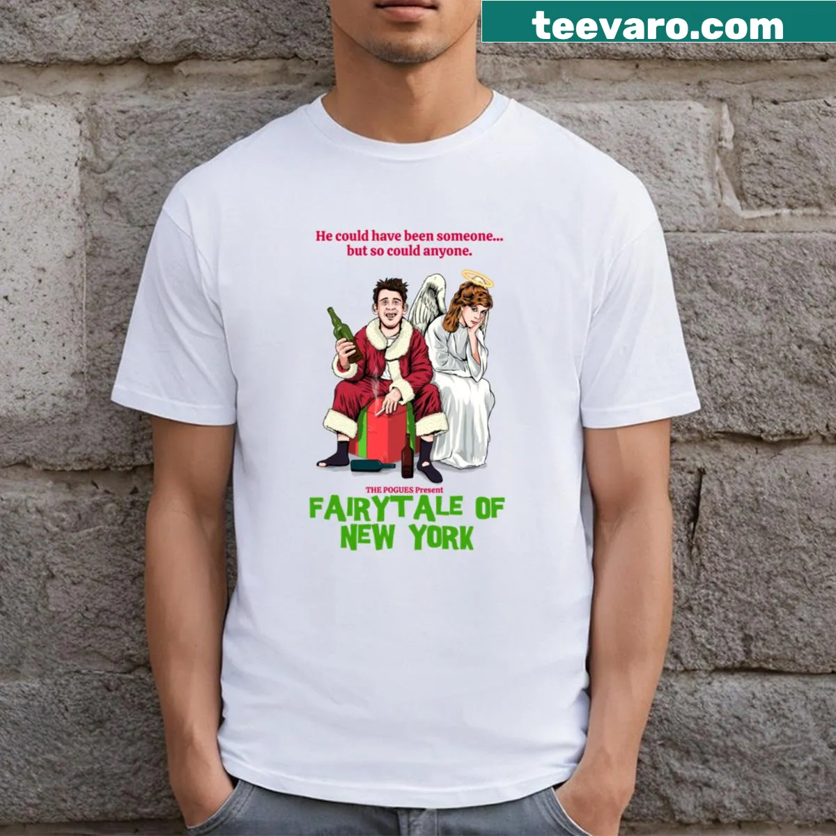 Charming T-shirt with illustrations inspired by classic fairytales — on a men's t-shirt