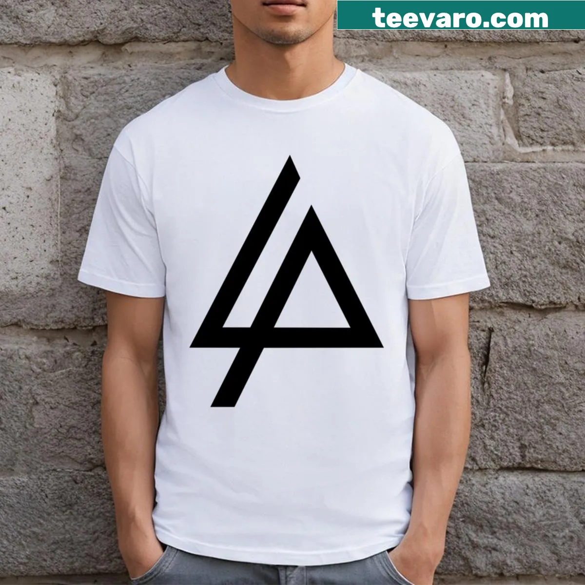 Classic Linkin Park logo T-shirt — on a men's t-shirt