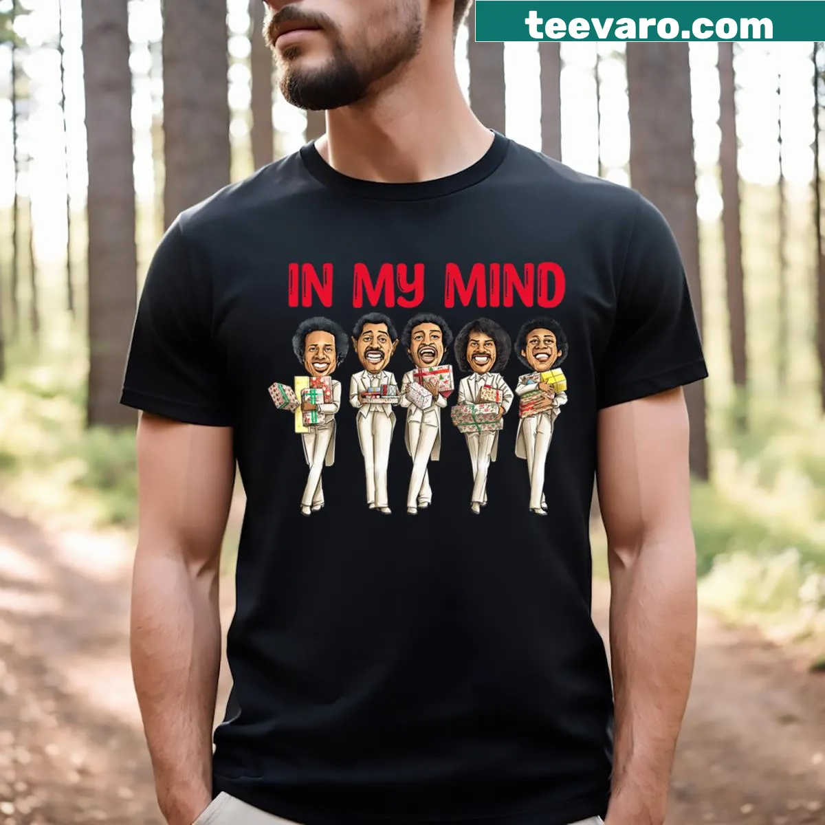 Funny t-shirt with humorous Christmas graphic — on a men's t-shirt