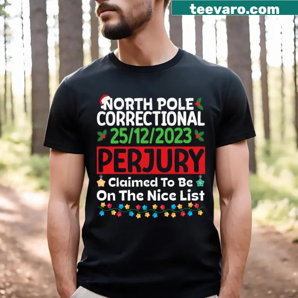 Humorous Christmas t-shirt with North Pole theme