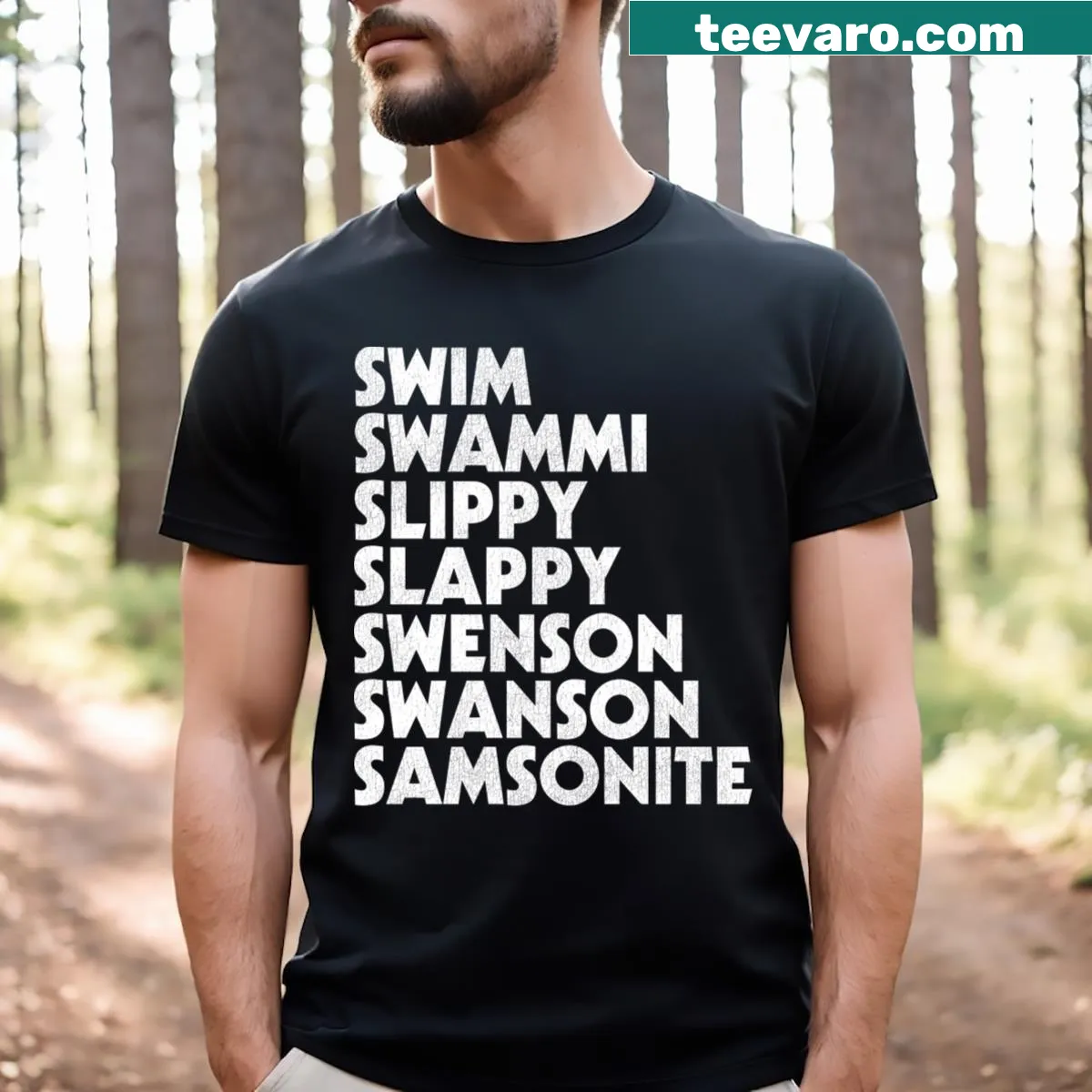 T-shirt with the saying 'I Was Way Off!' in bold typography — on a men's t-shirt