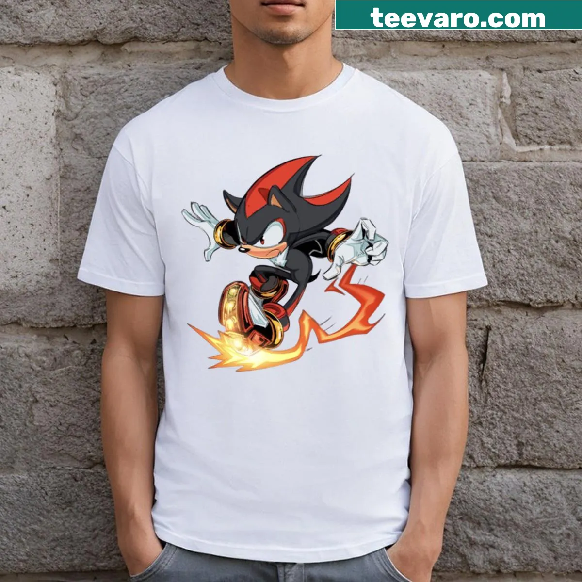 Cute T-shirt featuring an illustration of Hayase Nagatoro from anime — on a men's t-shirt