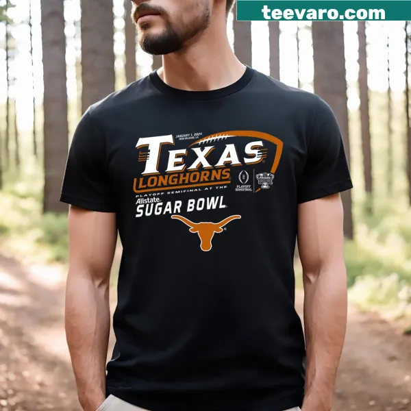 Iconic Texas Longhorns football t-shirt for Sugar Bowl 2024