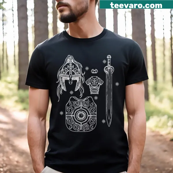 Illustrated Marshal's Kit T-shirt featuring a badge, hat, and lasso