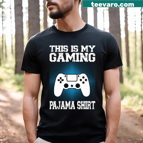 Funny Gaming Pajama T-shirt with playful text