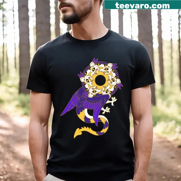 Illustrated Angel Hydra on a T-shirt