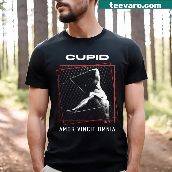 Illustrated T-shirt featuring Cupid and a dream-like motif