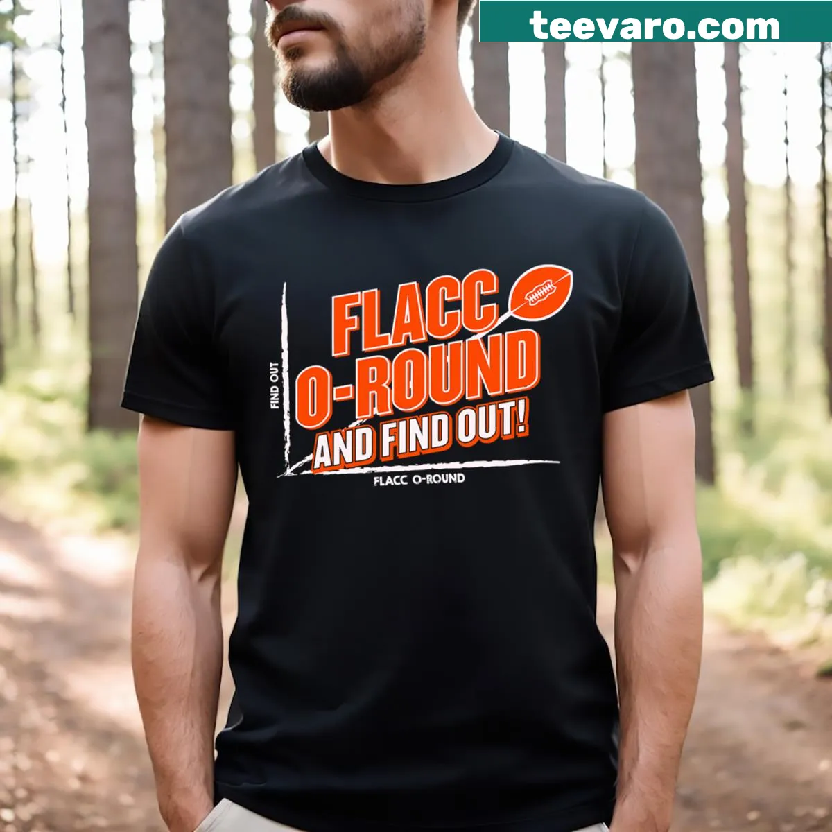 Funny men's t-shirt with humorous text about finding it out — on a men's t-shirt