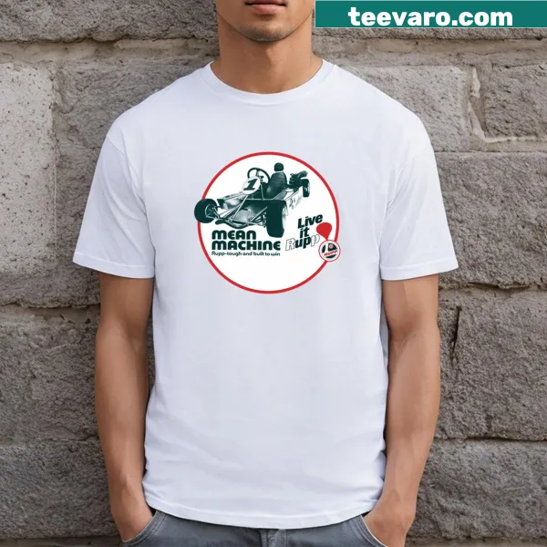 Vintage T-shirt featuring the Mean Machine Rupp Kart from the 1970s