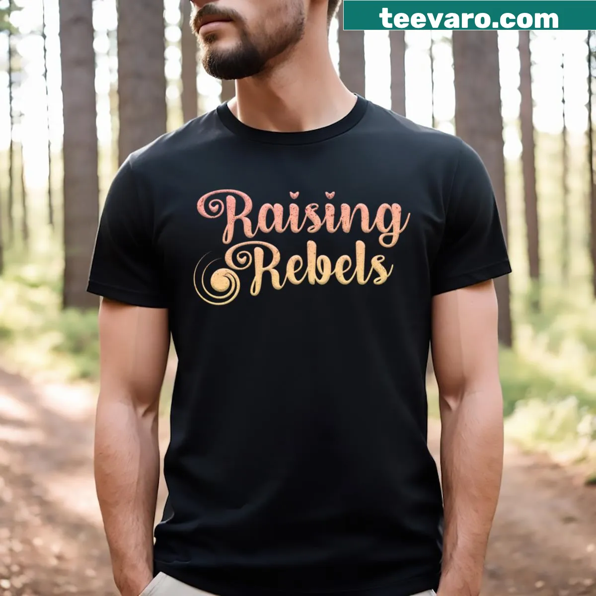 Typographic design celebrating motherhood on a t-shirt — on a men's t-shirt