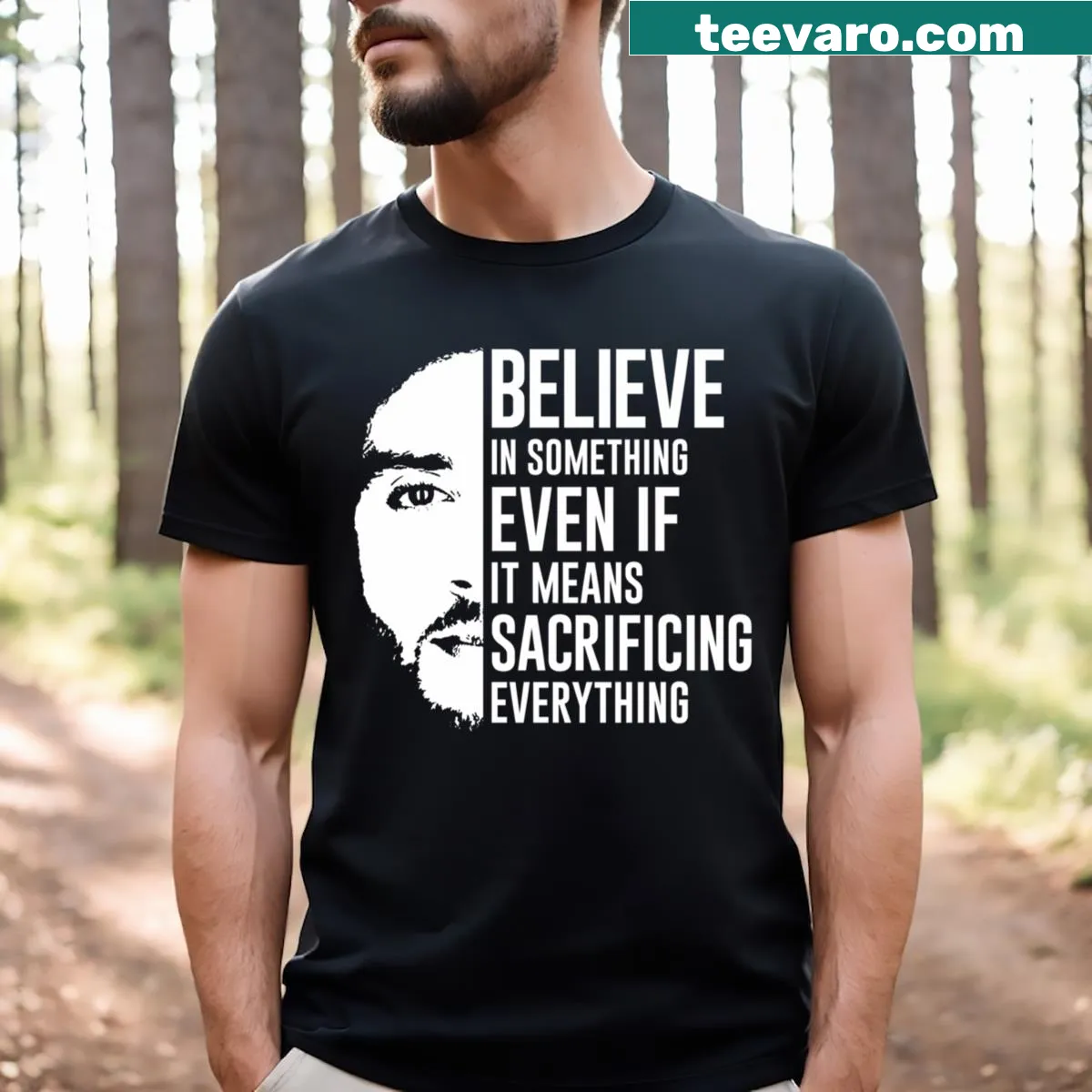 Inspirational Colin Kaepernick t-shirt — on a men's t-shirt