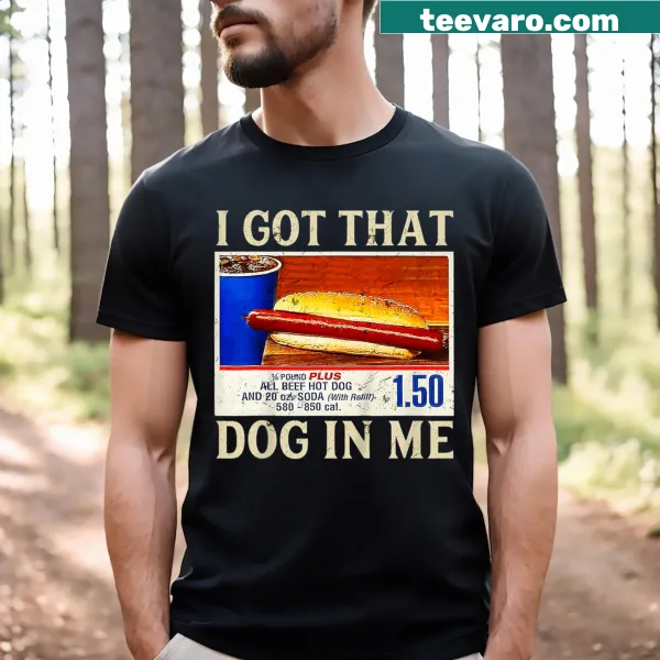 Funny dog-themed T-shirt with humorous text about having that dog spirit