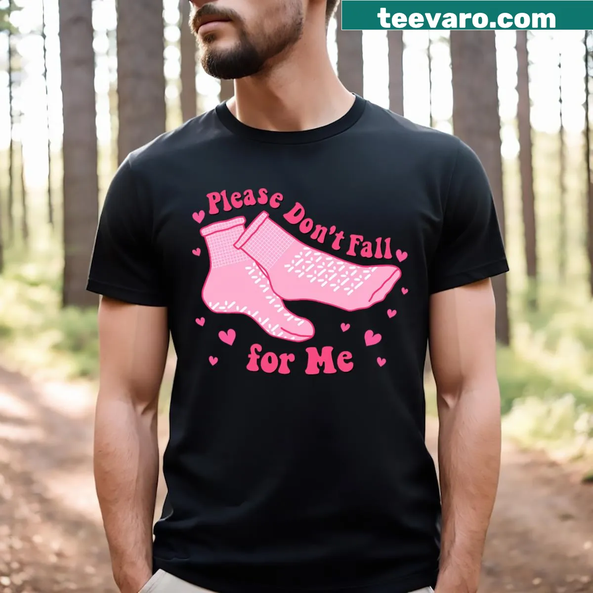 Funny nurse Valentine T-shirt with humorous text for RNs and CNAs — on a men's t-shirt