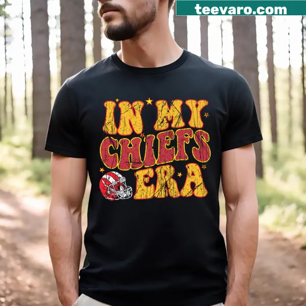 Vintage-style Chiefs t-shirt with a team pride graphic.