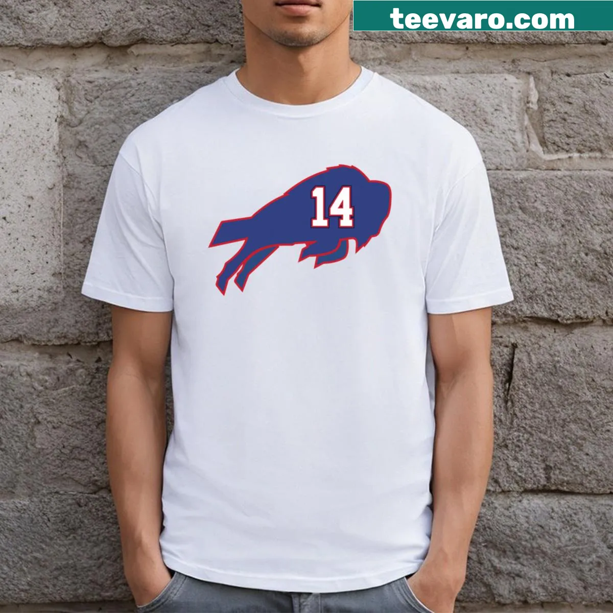 Humorous t-shirt featuring 'Stefon Freaking Diggs' text design — on a men's t-shirt