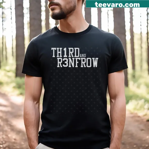 Third And Renfrow T-shirt with playful sports graphic
