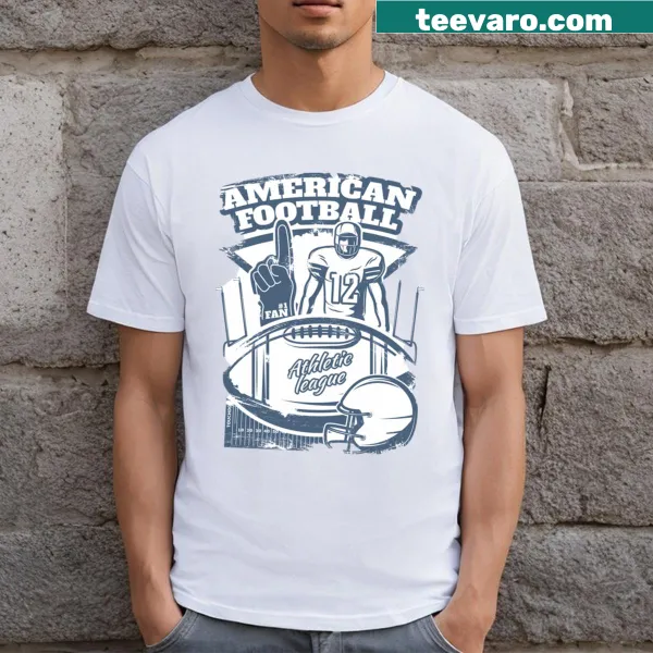 American Football Athletic League Fan T-shirt with bold text