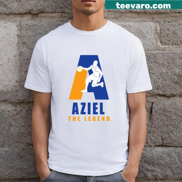 Customizable Aziel player basketball t-shirt with your name