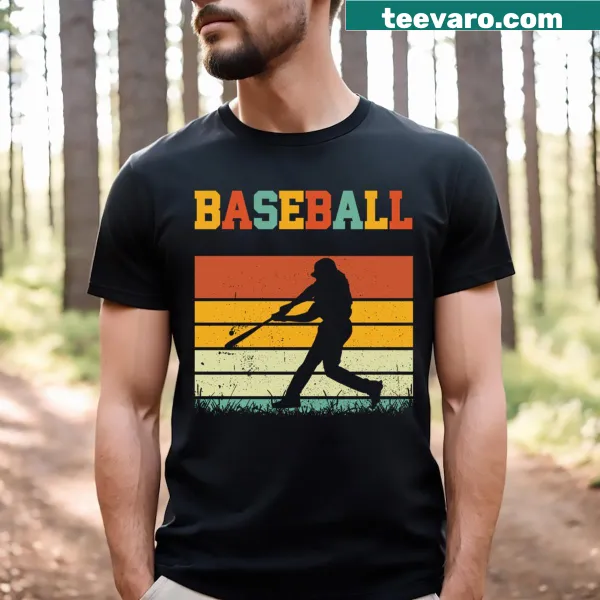 Bold 'Baseball League' text on a casual t-shirt for baseball fans