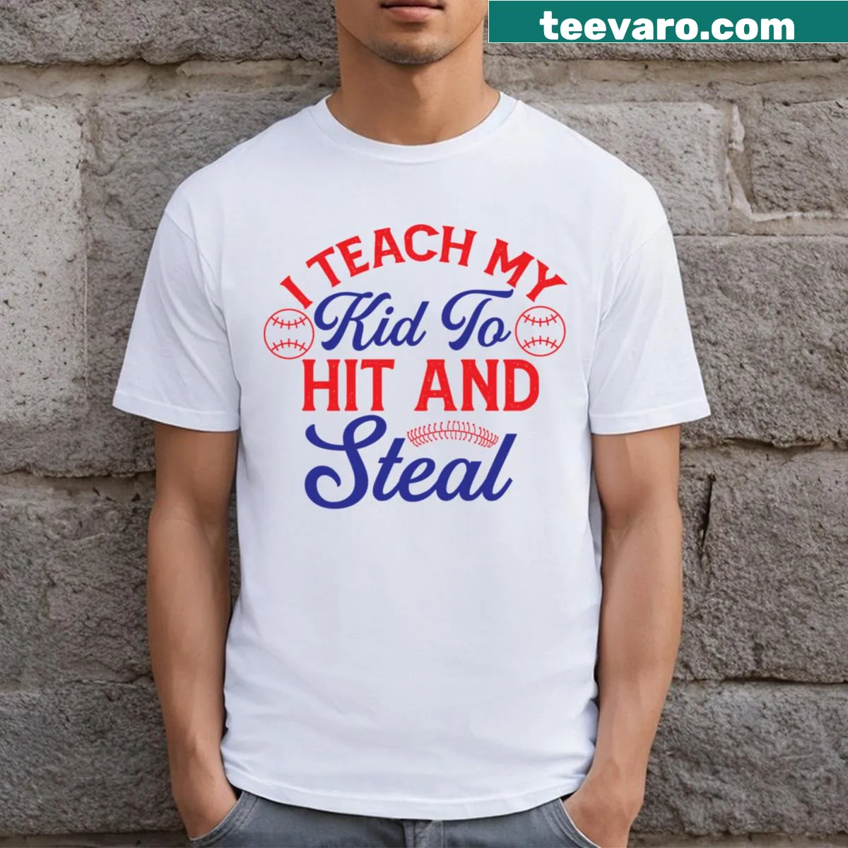 T-shirt for moms featuring baseball quotes — on a men's t-shirt