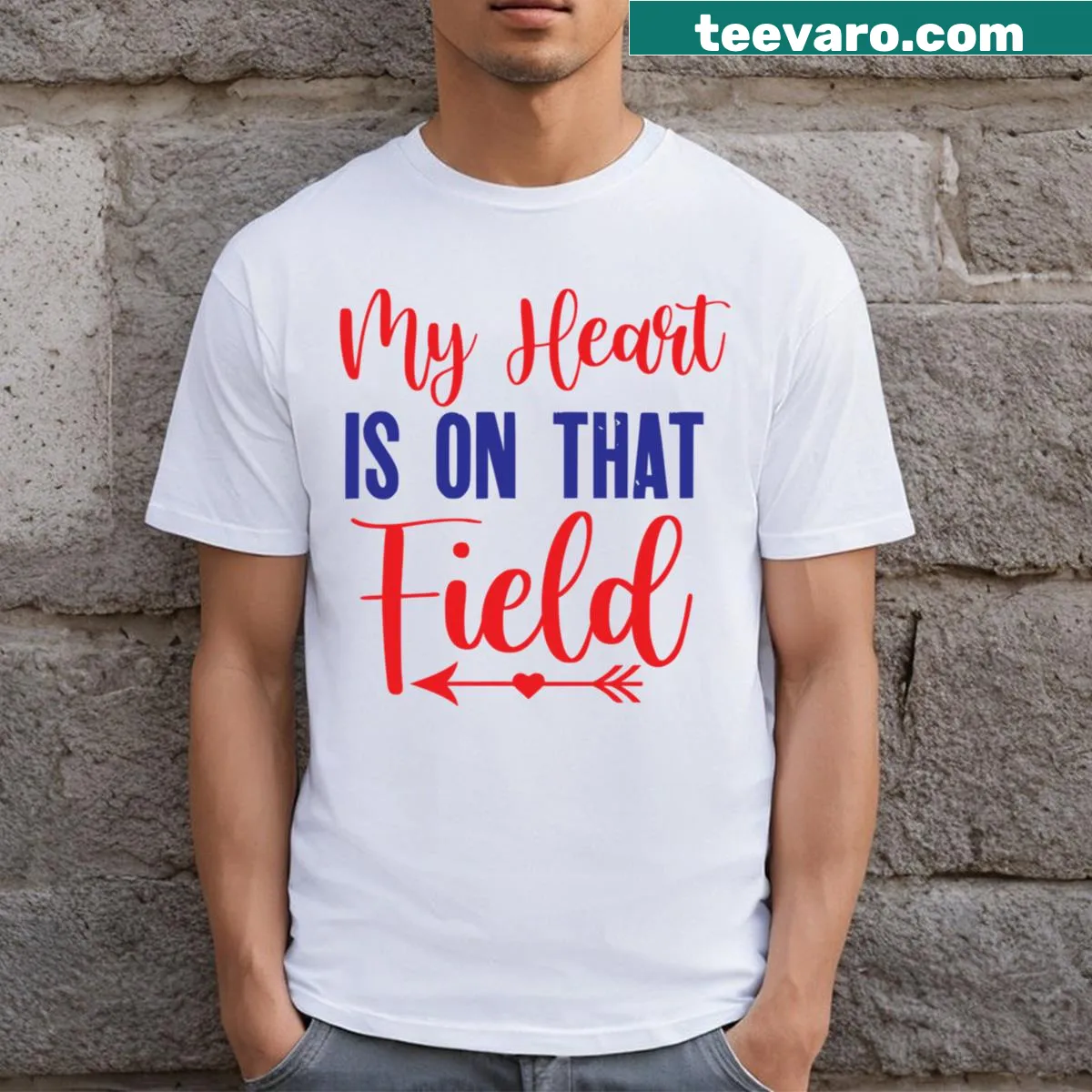 Heartfelt baseball quote on a t-shirt. — on a men's t-shirt