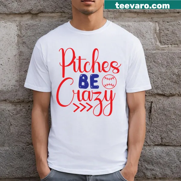 Playful baseball-themed T-shirt with humorous quote