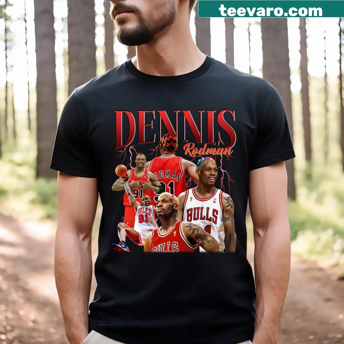 Basketball Legends t-shirt with typography design honoring great players — on a men's t-shirt