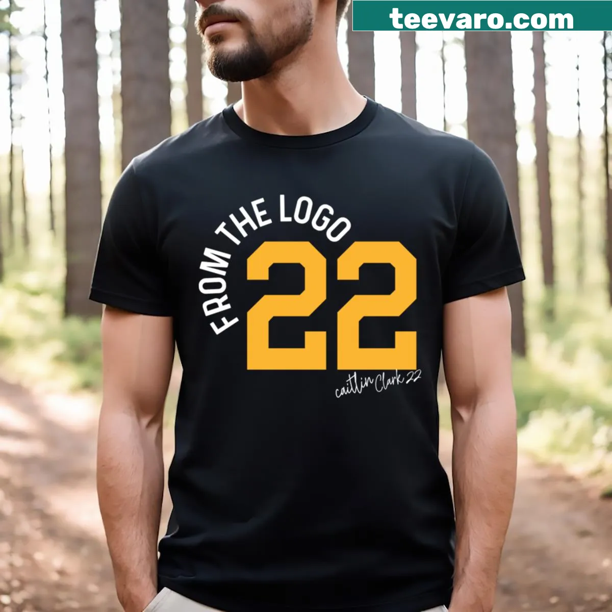 Empowering Caitlin Clark basketball graphic tee — on a men's t-shirt