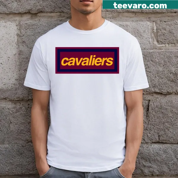 Cleveland Cavaliers T-shirt featuring bold Cavaliers box logo illustration