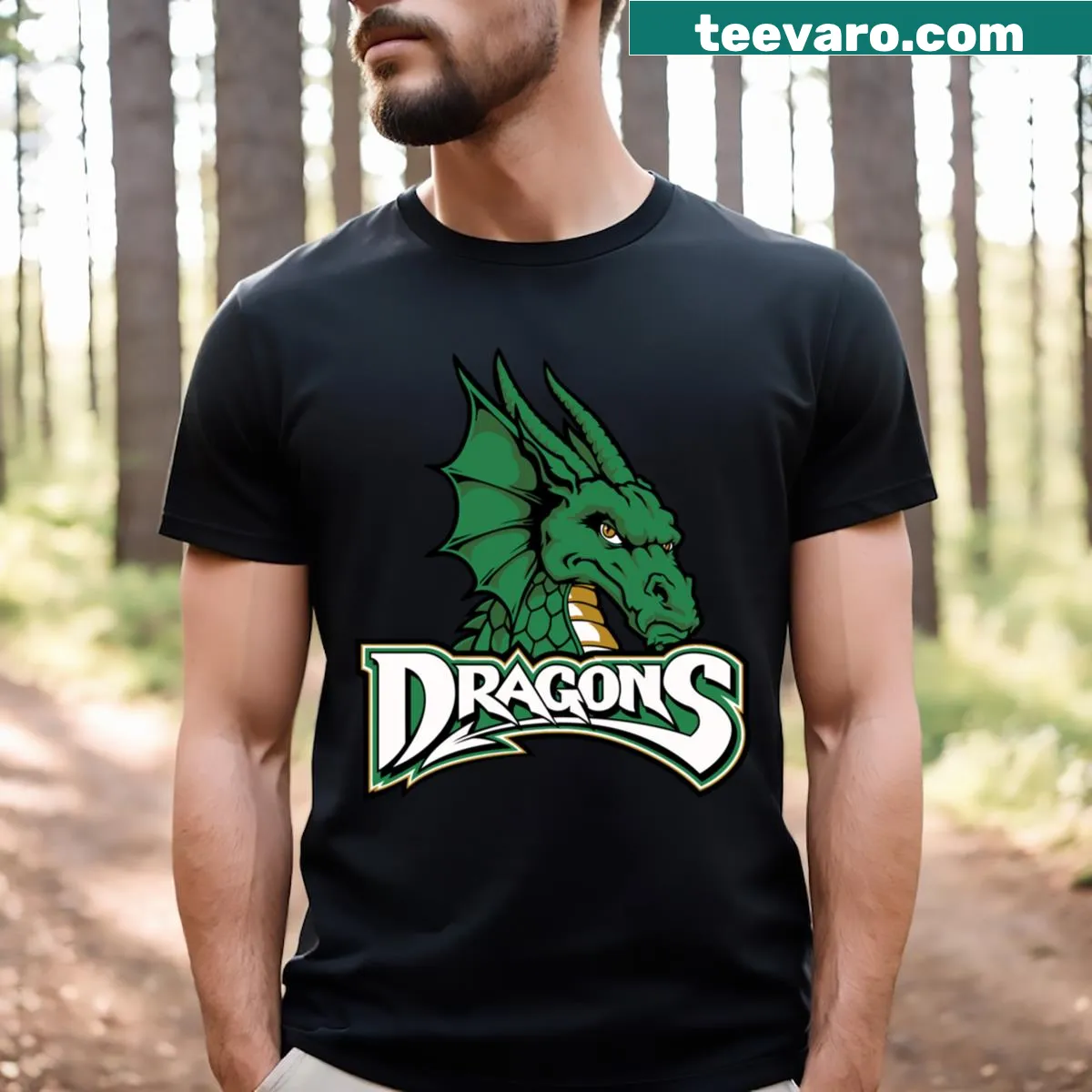 Dayton Dragons T-shirt featuring team logo. — on a men's t-shirt