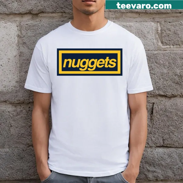 Denver Nuggets T-shirt with box logo design.