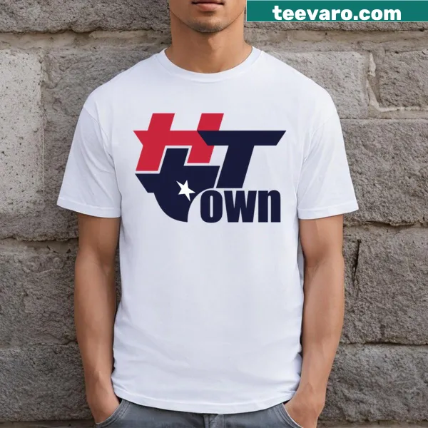 Graphic H Town design on a t-shirt