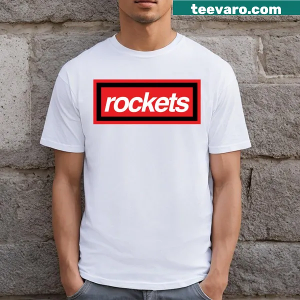 Houston Rockets box logo T-shirt featuring team logo