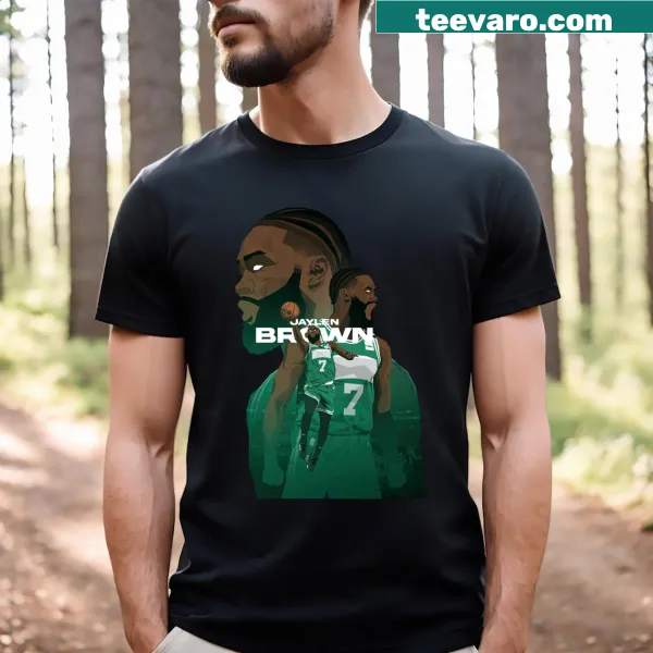 Vector illustration T-shirt featuring Jaylen Brown