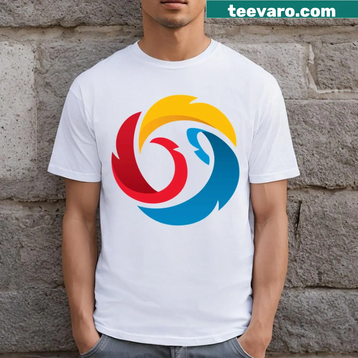 Baseball league logo emblem t-shirt for dedicated fans — on a men's t-shirt