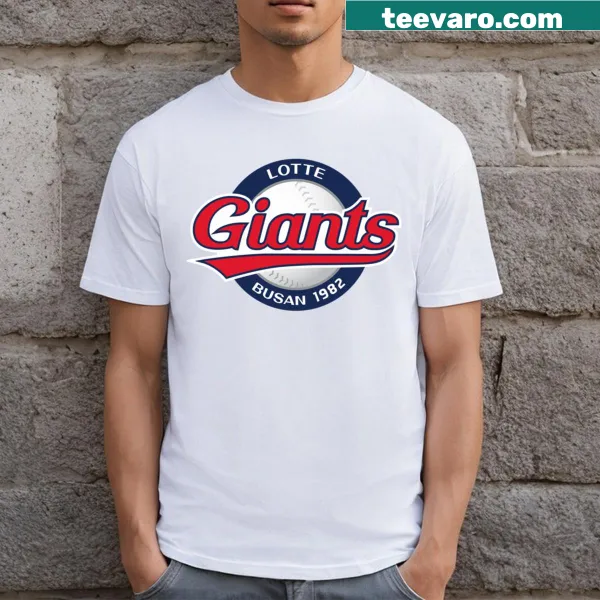 Lotte Giants logo emblem t-shirt for baseball enthusiasts